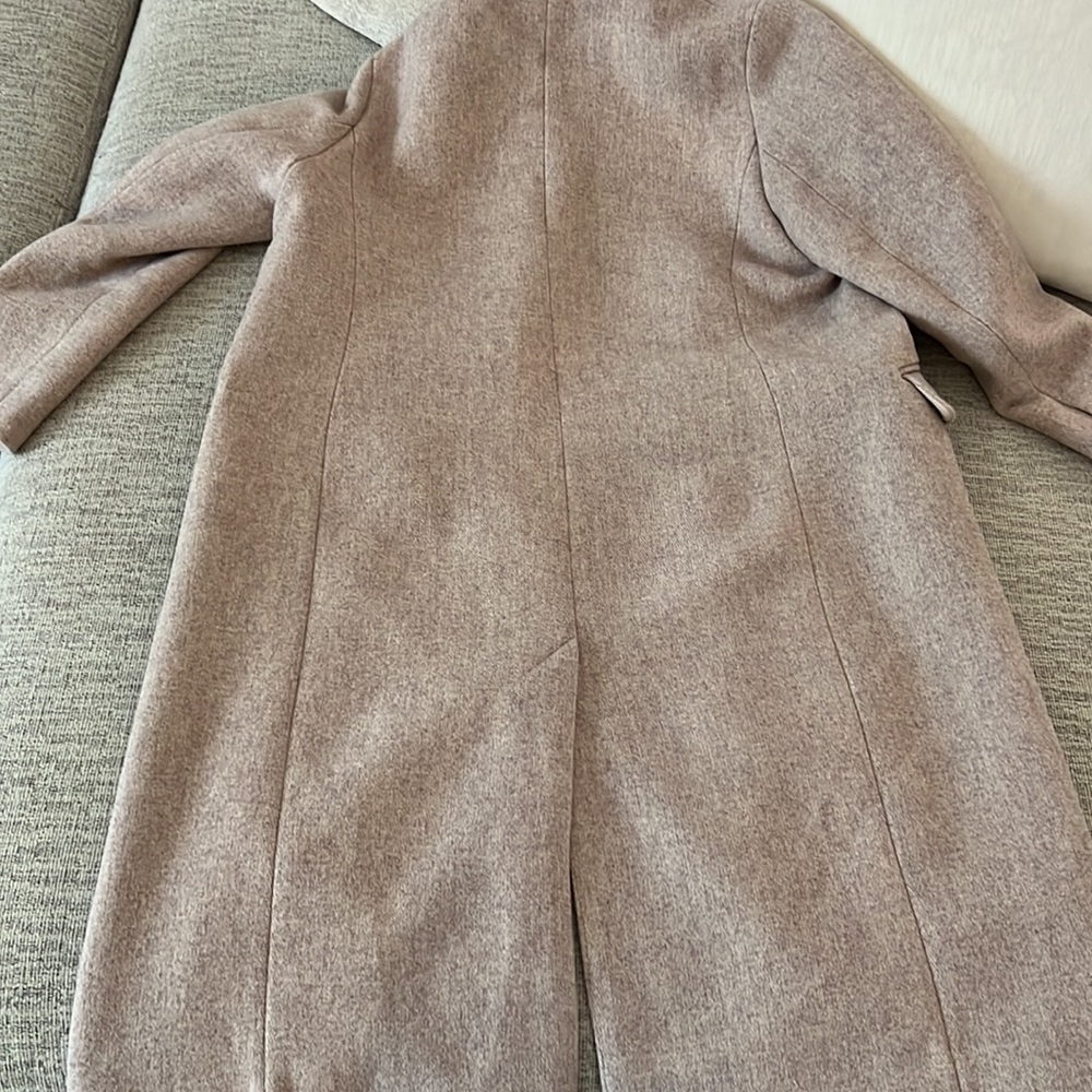 H&M Wool Blend Coat Dusty Pink Grey - Picture 14 of 14
